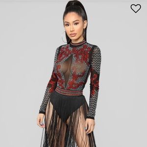 Burning passion skirt set